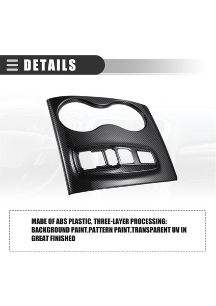 Honda Ridgeline 2021-2023 Pilot 2016-2022 Merkezi Kontrol Vites Paneli Dak Tutucu Kapak Trimi Karbon Fiber (Yurt Dışından) indirimleri