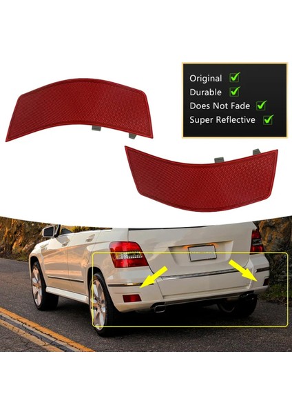 Sağ Arka Tampon Reflektör Işık Trim A2048200174 Mercedes-Benz Glk-Class W204/X204 GLK250 GLK300 GLK350 2008-2012 (Yurt Dışından) fiyatları