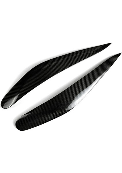 Araba Far Kaşları Karbon Fiber Trim Kapağı Bmw 7 Serisi F01 F02 2009-2014 Far Lambası Göz Kapağı Trim Çıkartmaları (Yurt Dışından)