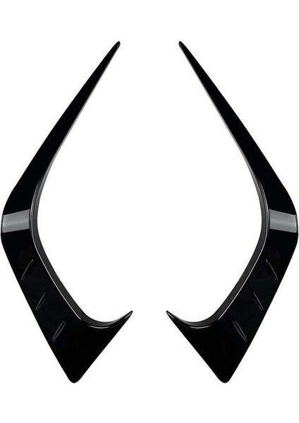 Araba Ön Tampon Splitter Spoiler Sis Lambası Canard Honda Civic 11TH Nesil 2021+ Parlak Siyah (Yurt Dışından)