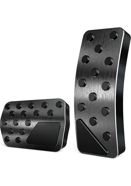 Dodge Durango Jeep Grand Cherokee 2011-2021 Için Sondaj Yok Alüminyum Fren ve Gaz Pedalı Kapakları (Siyah) (Yurt Dışından)