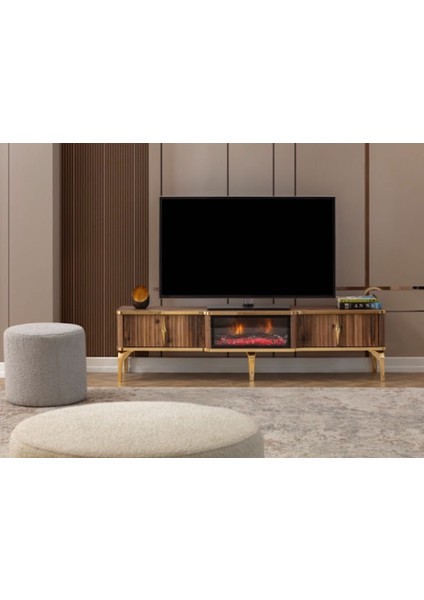 Lndhome Pera Şömineli Tv Ünitesi