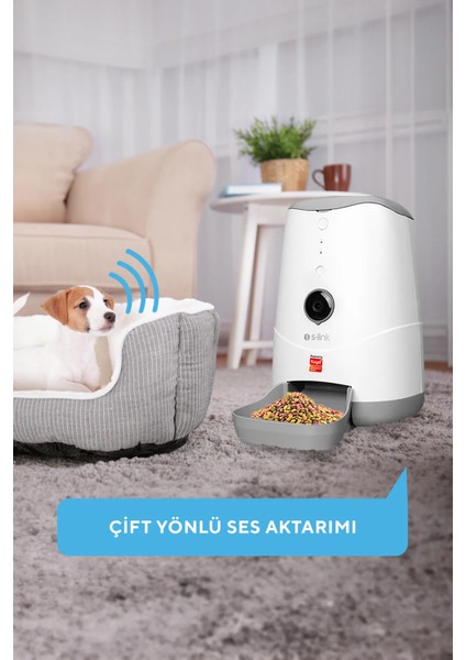 Swapp Sl-20 720P Hd Kameralı Akıllı Evcil Hayvan Besleyici Wi-Fi Tuya Destekli