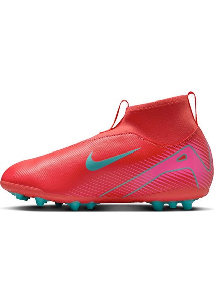 Jr. Mercurial Superfly 10 Academy Fg/mg Genç Çim Zemin Kramponu FQ8308-800 Kırmızı fiyatları