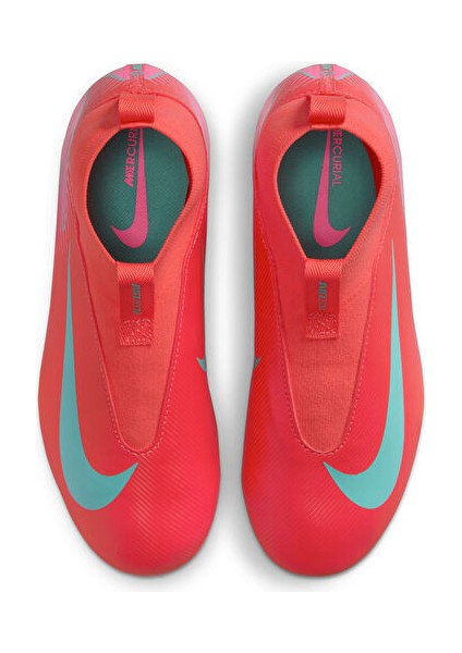 Jr. Mercurial Superfly 10 Academy Fg/mg Genç Çim Zemin Kramponu FQ8308-800 Kırmızı fırsatları