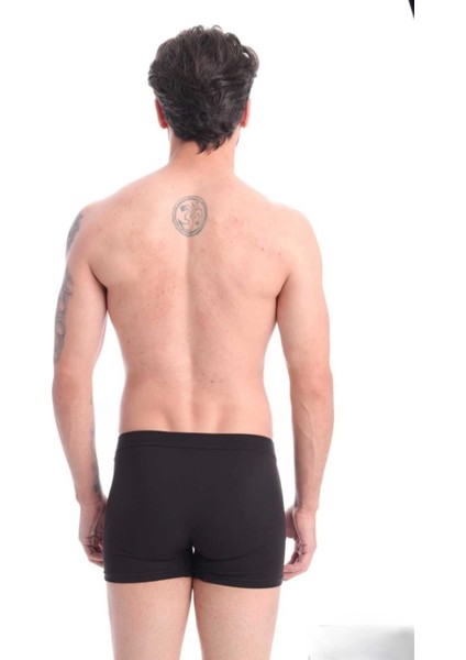 Erkek Boxer Siyah 3'lü Premium Paket Rahat Likralı Pamuklu Boxer modelleri