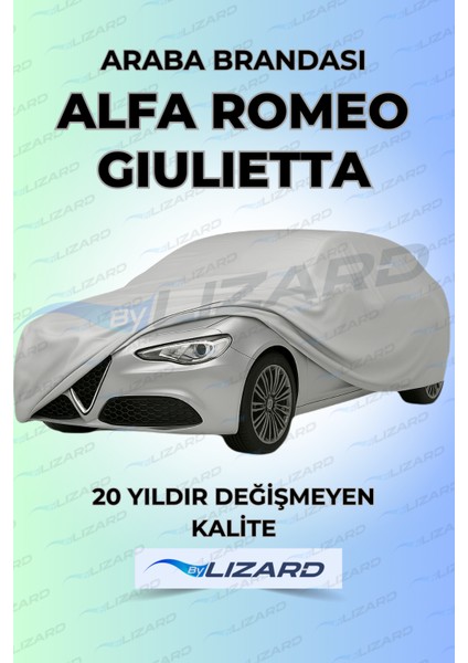 Alfa Romeo Giulietta Hatchback (Hb) Uyumlu Lüks Araba Brandası Miflonlu Branda Oto Çadır Örtü