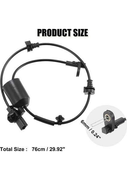 57470-T5A-003 Honda City Fit Için Arka Sağ Abs Tekerlek Hız Sensörü 1.5l 15-19 (Yurt Dışından) fırsatları