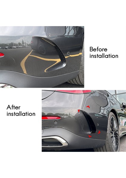 Mercedes-Benz Cle Coupe C236 2024+ Amg Karbon Fiber Için Araba Arka Tampon Spoyleri Yan Kanat Kanard Kaplaması (Yurt Dışından) modelleri