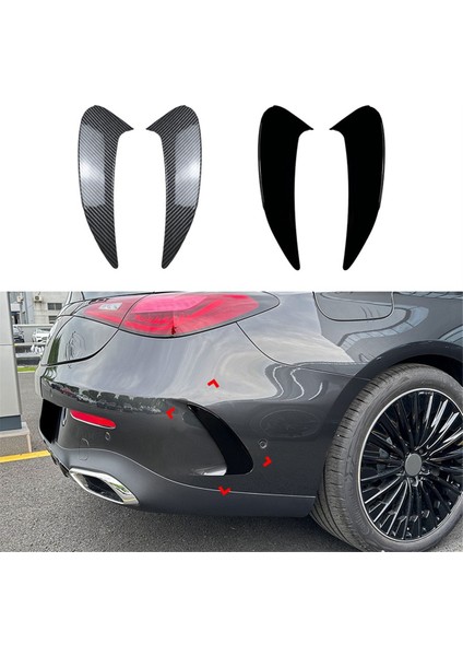 Mercedes-Benz Cle Coupe C236 2024+ Amg Karbon Fiber Için Araba Arka Tampon Spoyleri Yan Kanat Kanard Kaplaması (Yurt Dışından) fırsatları