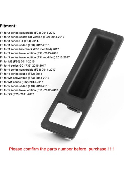 51247463162 Arka Bagaj Kapağı Bagaj Kapağı Bagaj Kapağı Kaldırma Kapısı Kolu Anahtarı -Bmw F22 F30 F33 F10 F25 (Yurt Dışından) indirimleri