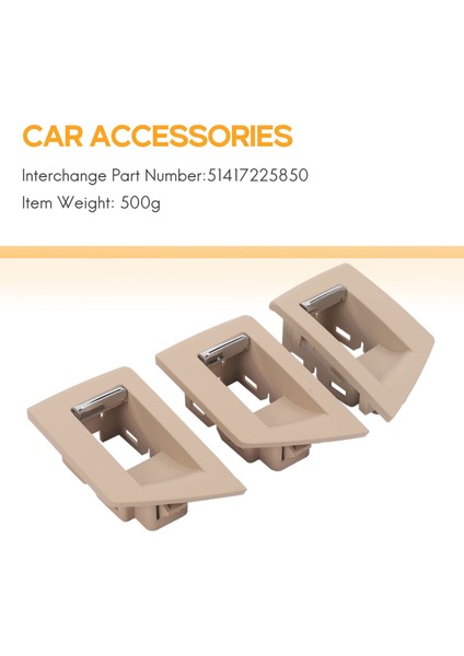 Soldan Direksiyonlu Bmw 5 Serisi F10 F11 520 525 Araba Iç Kapı Kolu Iç Kapı Paneli Çekme Ayar Kapağı (Krem-Beyaz) (Yurt Dışından) fırsatları