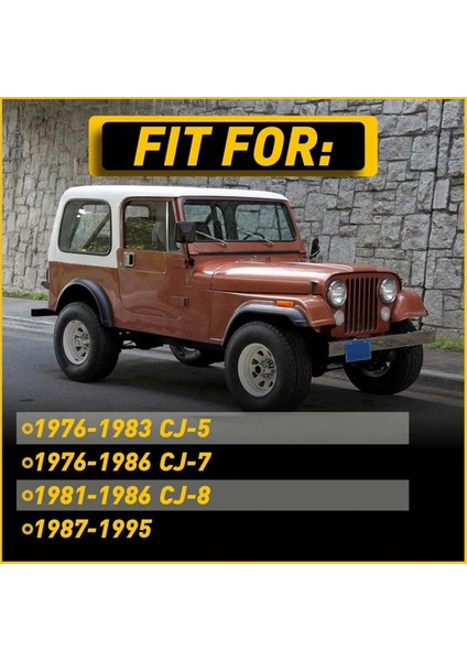 2 Adet Araba Iç Kapı Kolu Kayışı Çekme Jeep Cj5 Cj7 Cj8 Wrangler Yj 1987-1995 55009801KS (Yurt Dışından)