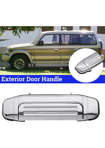 MR156875 Ön Sol Yan Araba Dış Dış Kapı Kolları Gümüş Mitsubishi Montero Pajero Için V31 V32 V33 V46 1997-2000 (Yurt Dışından)