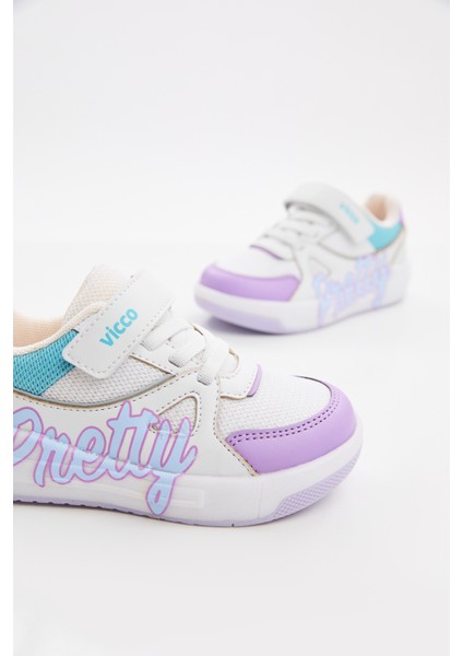 Pretty Işıklı Kız Bebek Beyaz Sneaker