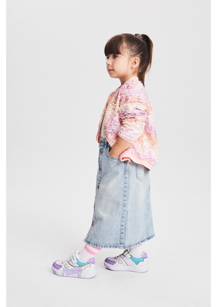 Pretty Işıklı Kız Bebek Beyaz Sneaker
