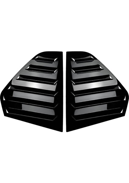 Parlak Siyah Arka Yan Havalandırma Çeyrek Pencere Panjur Kepenk Kapağı Döşeme Volkswagen Golf Mk8 2020 2021 2023 (Yurt Dışından)