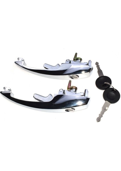 1 Çift Sol Sağ Dış Kapı Kolu 2 Anahtarla -Super Beetle Bug 1968-1979 113898205M,113837205M Yeni (Yurt Dışından)
