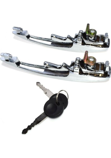 1 Çift Sol Sağ Dış Kapı Kolu 2 Anahtarla -Super Beetle Bug 1968-1979 113898205M,113837205M Yeni (Yurt Dışından)