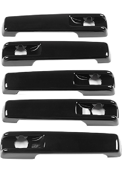 Parlak Siyah Dış Dış Kapı Kolu Koruyucu Kapak Trim Için Mercedes Benz G-Class W461 W463 G55 G63 G500 2001-2021 (Yurt Dışından)