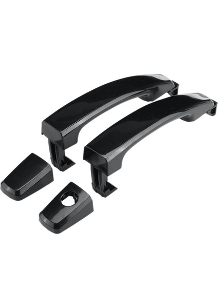 Chevrolet Captiva Sport/aveo/saturn Için 2x Ön Sol ve Sağ Anahtar Deliği Parlak Siyah Abs Kapı Dış Kolu Kılıfları (Yurt Dışından)