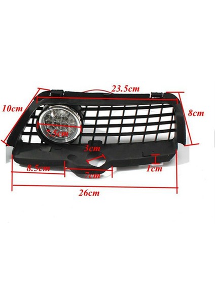 Araba Tampon LED Sis Işık Lambası Izgara Kapağı Korumak Vw Mk3 Golf Jetta 1992 1993 1994 1995 1996 1997 1998 (Yurt Dışından) fiyatları