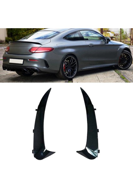 Arka Tampon Canard Flaps Spoiler Kapak Trim Aksesuarları Mercedes Benz C Sınıfı Için W205 2015-2021 Coupe (Yurt Dışından) fiyatları
