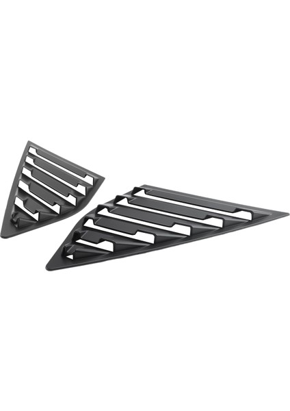 Mat Siyah Araba Arka Cam Perdeleri Yan Tuyere Panjurları Havalandırma Kapağı Ford Focus Mk3 Hatchback 2012-2018 (Yurt Dışından)