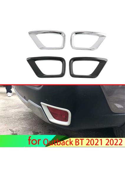 Araba Arka Sis Lambası Lambası Kapağı Trim Çerçeve Çerçeve Styling Suu Outback Bt 2021 2022 Için Karbon Fiber (Yurt Dışından)