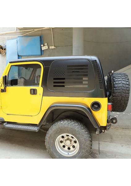 Jeep Wrangler Tj 1997-2006 Için Araba Arka Üç Köşeli Pencere Camı Plaka Dekoratif Panel Kapak Trim Etiket (Yurt Dışından) indirimleri