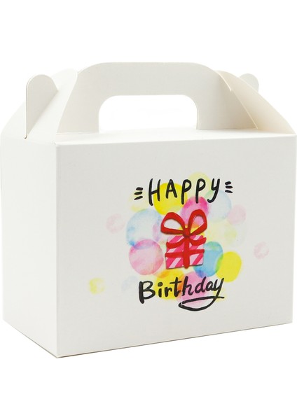 10 x 14 Doğum Günü Temalı El Geçme Hediye Kutusu M3 (3'lü Set)