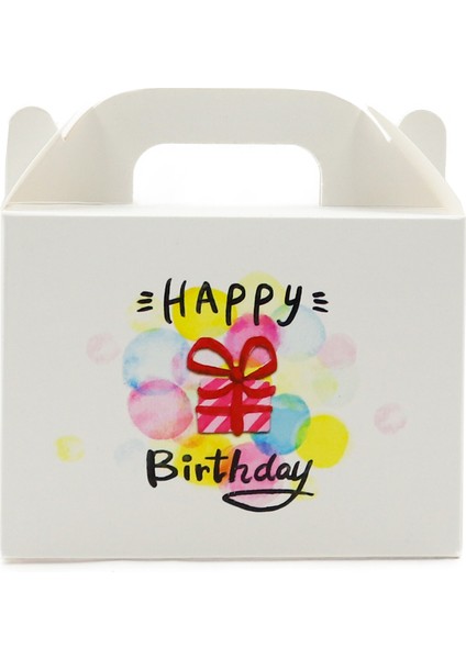 10 x 14 Doğum Günü Temalı El Geçme Hediye Kutusu M3 (3'lü Set)