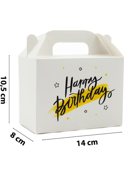 10 x 14 Doğum Günü Temalı El Geçme Hediye Kutusu M1 (3'lü Set)