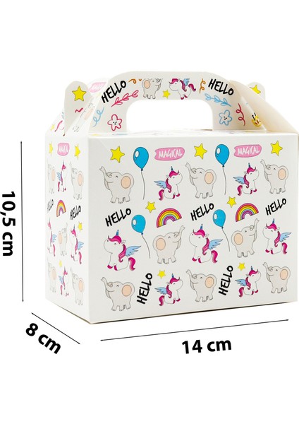 Hayvan Desenli Kutu 3 Adet | 14 x 10 cm | Eğlenceli Hediye ve Organizasyon Kutusu M2