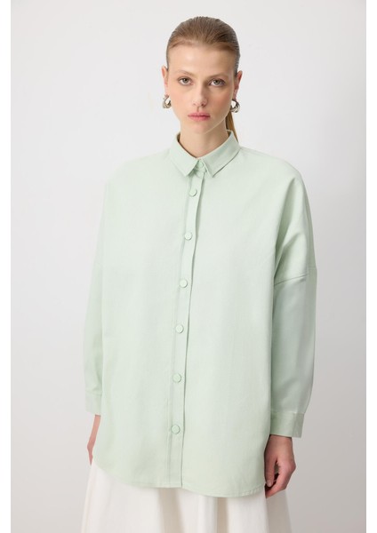 Oversize Basic Gömlek