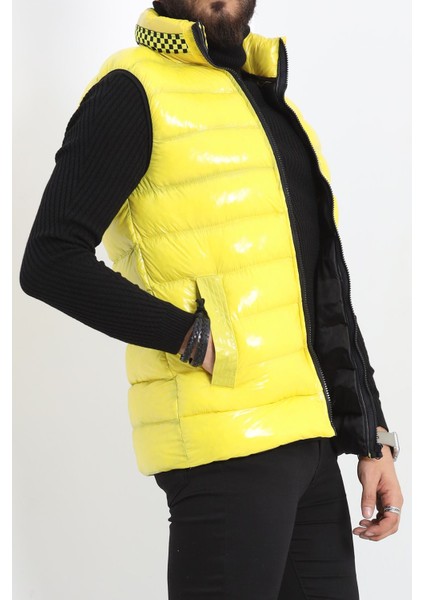 Dolumlu Araboy Erkek Yelek Sarı