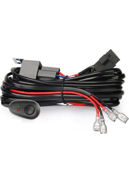2 Işıklı Sigorta Açma-Kapama Anahtarı Için Kablo Demeti Kiti 12V 40A Röle 180 W/ 300W 4-52 Inç LED Çalışma Işığı Çubuğu Için (Yurt Dışından)