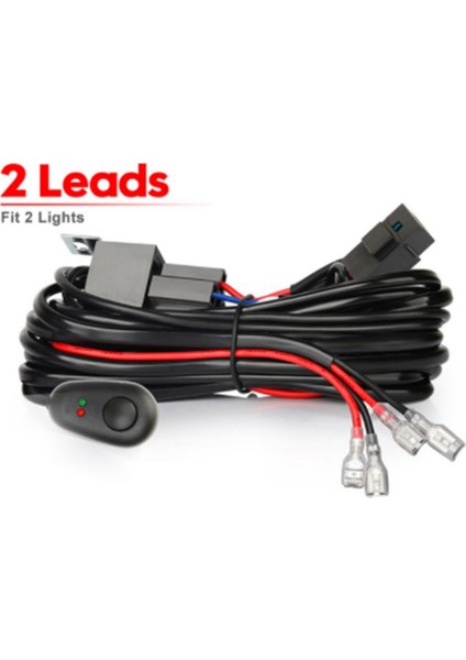 2 Işıklı Sigorta Açma-Kapama Anahtarı Için Kablo Demeti Kiti 12V 40A Röle 180 W/ 300W 4-52 Inç LED Çalışma Işığı Çubuğu Için (Yurt Dışından) indirimleri