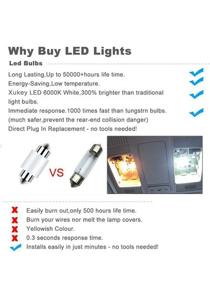 16 Adet Otomobil Parçaları Iç Aydınlatma Gövde Işıkları Ford F250 F350 1999-2017 Beyaz LED Işık Iç Kiti Ampuller (Yurt Dışından) fırsatları