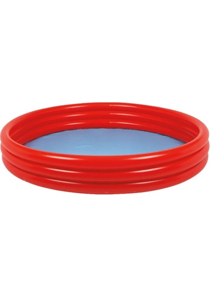 Üç Boğumlu Şişme Havuz Kırmızı 157x25cm