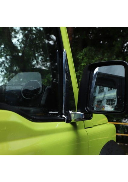Araba Geri Vites Aynası Tabanı Dekorasyon Kapak Trim Etiket Aksesuarları Suzuki Jimny 2019 2020 2021 2022, Krom (Yurt Dışından)