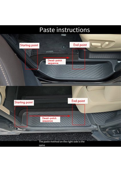 Toyota Alphard/vellfıre 40 Serisi 2023+ Için Araba Deri Üst Eşik Şeritleri Trim Sticker Eşik Şeridi Araba Kapı Koruma Şeritleri (Yurt Dışından) fırsatları