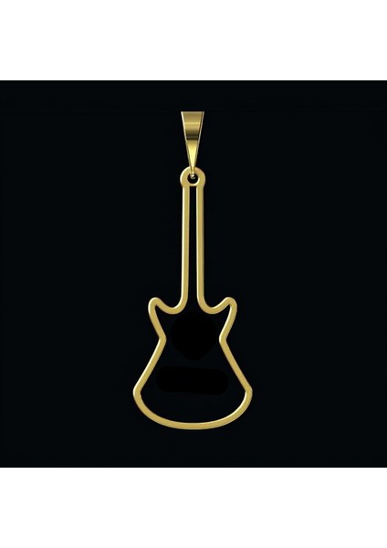 8 Ayar Altın Kolye Ucu Gitar GM4391 0.5 gr