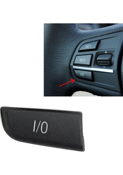 Araba Direksiyon Simidi Düğmesi Kılıfı 61319262706 Bmw 5 7 Serisi F10 F11 F01 F02 Araba Çok Işlevli 1/0 Düğme (Yurt Dışından) fırsatları