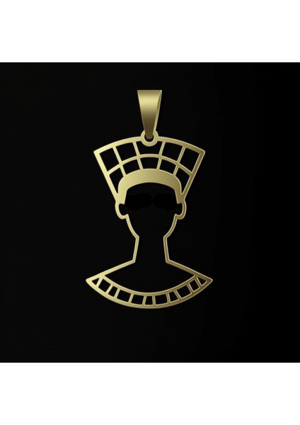 14 Ayar Altın Kolye Ucu Nefertiti GM4362 1 gr