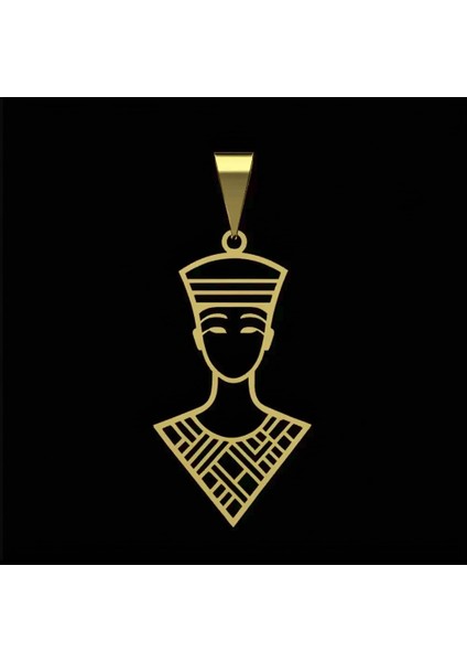 8 Ayar Altın Kolye Ucu Nefertiti GM4349 1 gr