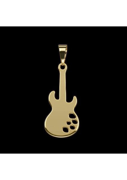 8 Ayar Altın Kolye Ucu Gitar GM4399 0.5 gr