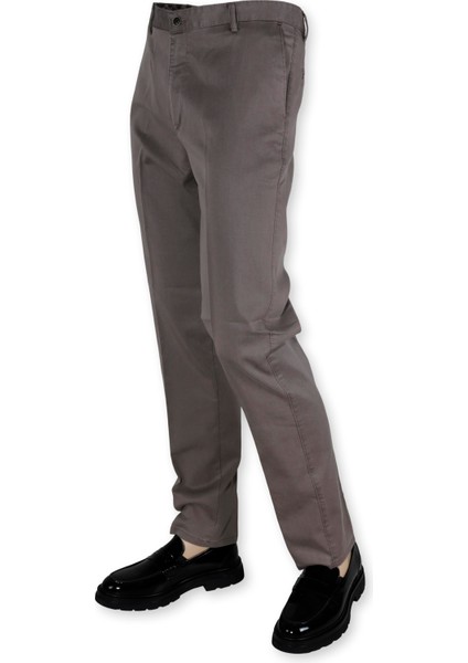 Erkek Terleme Yapmaz Regular Fit Keten Pantolon 0550-BEJ