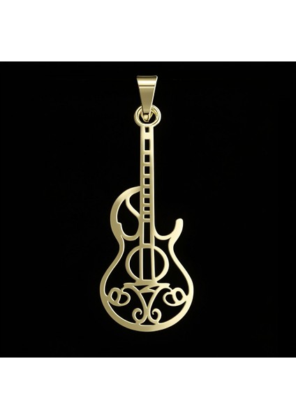 8 Ayar Altın Kolye Ucu Gitar GM4386 1 gr