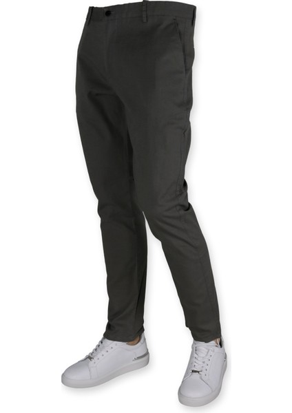 Erkek Terleme Yapmaz Slim Fit Kanvas Pantolon 5555-HAKI modelleri